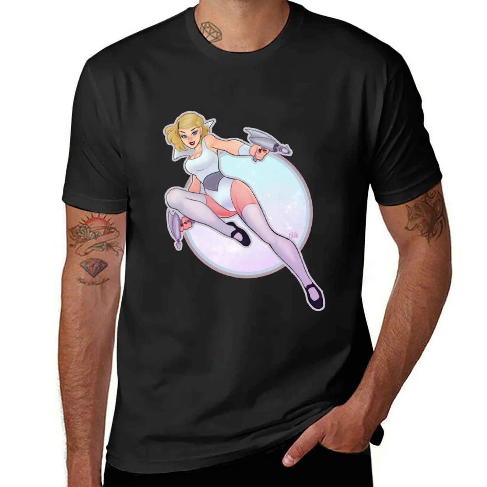 

Gwen Space Pinup T-Shirt Short sleeve tee quick drying fitted t shirts for men