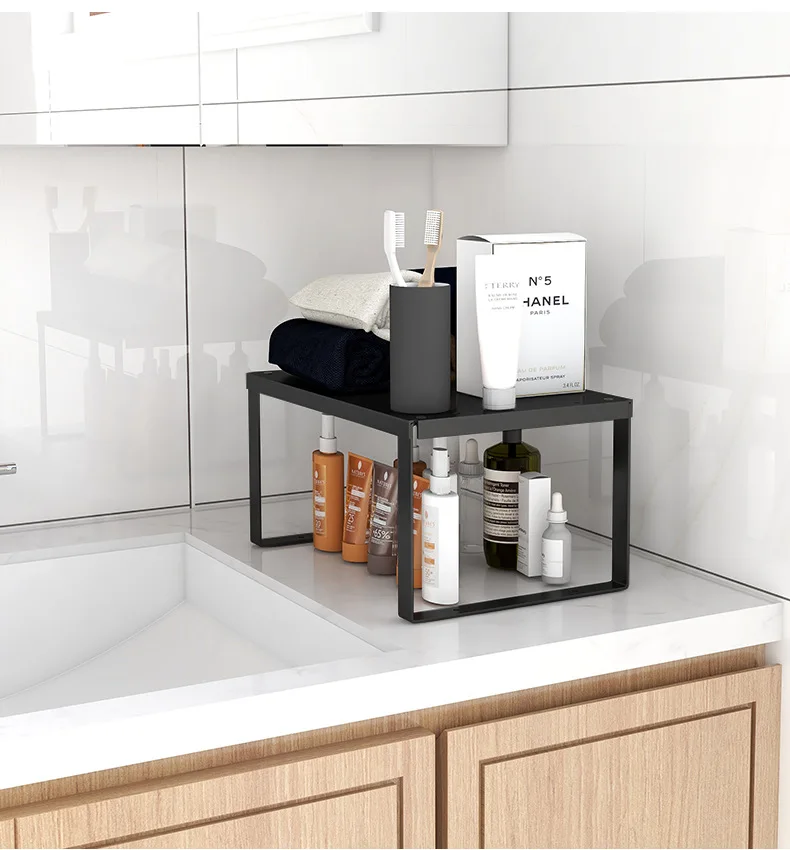 

Kitchen Pantry Storage Rack Easy Installation Single Multi Functional Cabinet Shelf Counter Storage Shelf for Everywhere