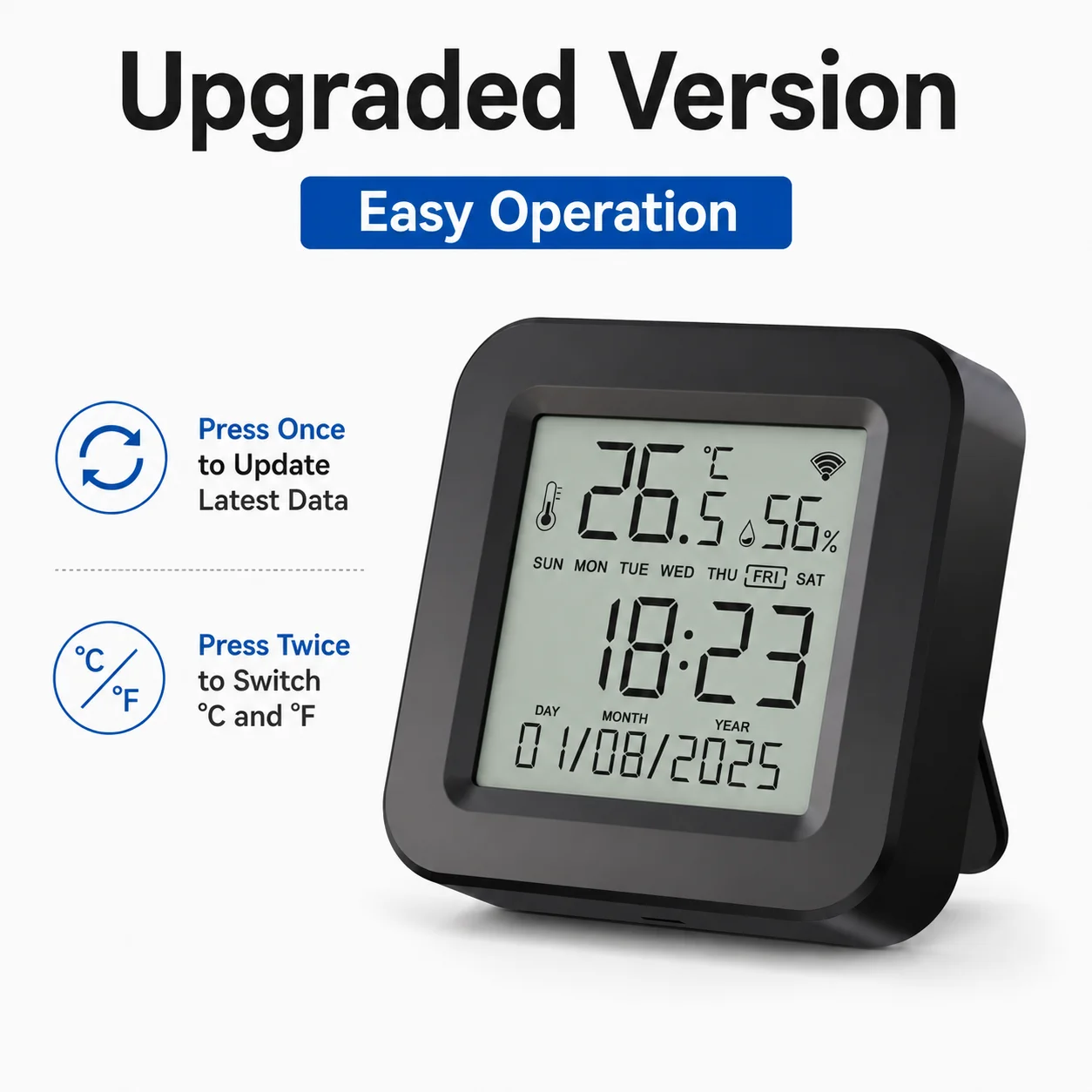 Smart Universal IR Remote with Temperature & Humidity Sensor - Works with Alexa, Google Home, and Yandex