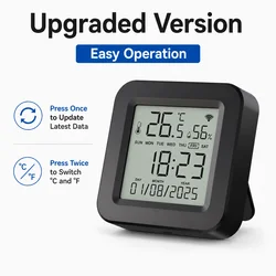 Smart Universal IR Remote with Temperature & Humidity Sensor - Works with Alexa, Google Home, and Yandex (Upgraded Version)