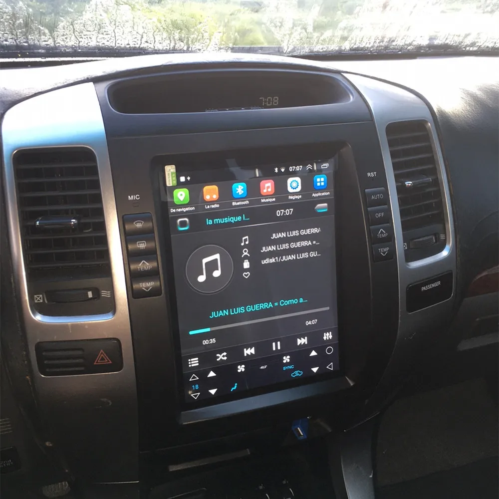 

10.4" Tesla Style Android 11 For Toyota Prado For Lexus GX470 Car DVD Multimedia Player Auto GPS Navigation Stereo 4G IPS Screen