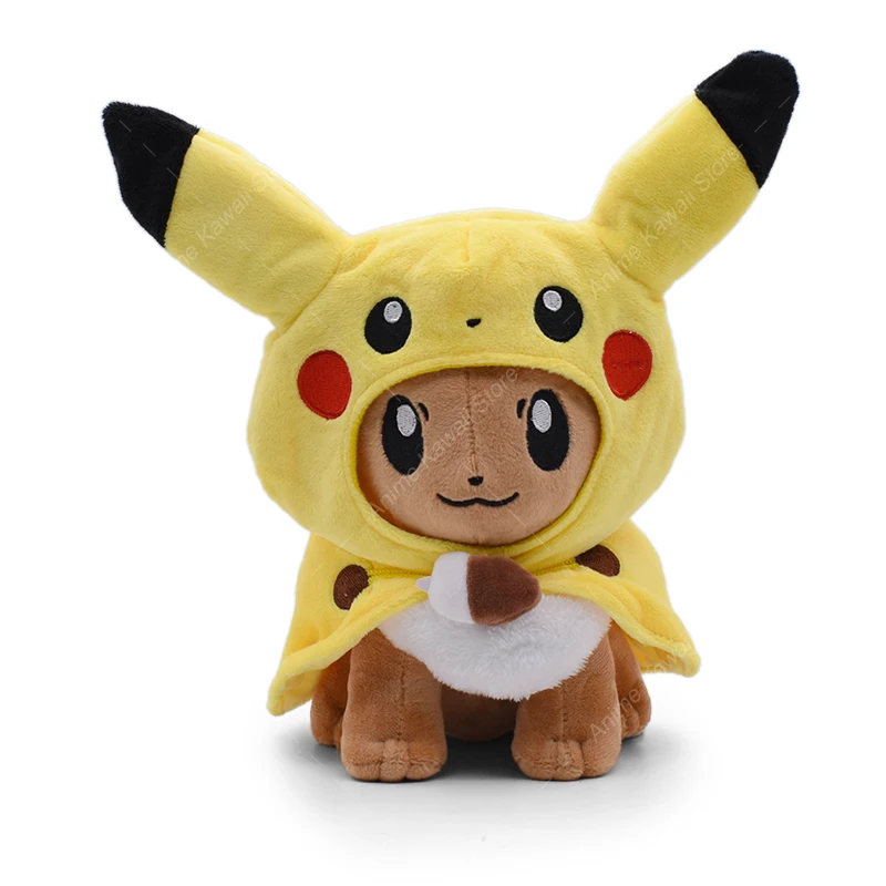 

Покемон плюшевый Eevee Косплей Pikaqiu качественные мягкие игрушки мультфильм Карманный Монстр животное кукла креативный подарок 30 см