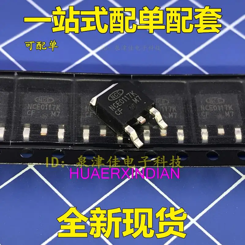 

10PCS New Original NCE0117K MOS N 100V 17A TO-252