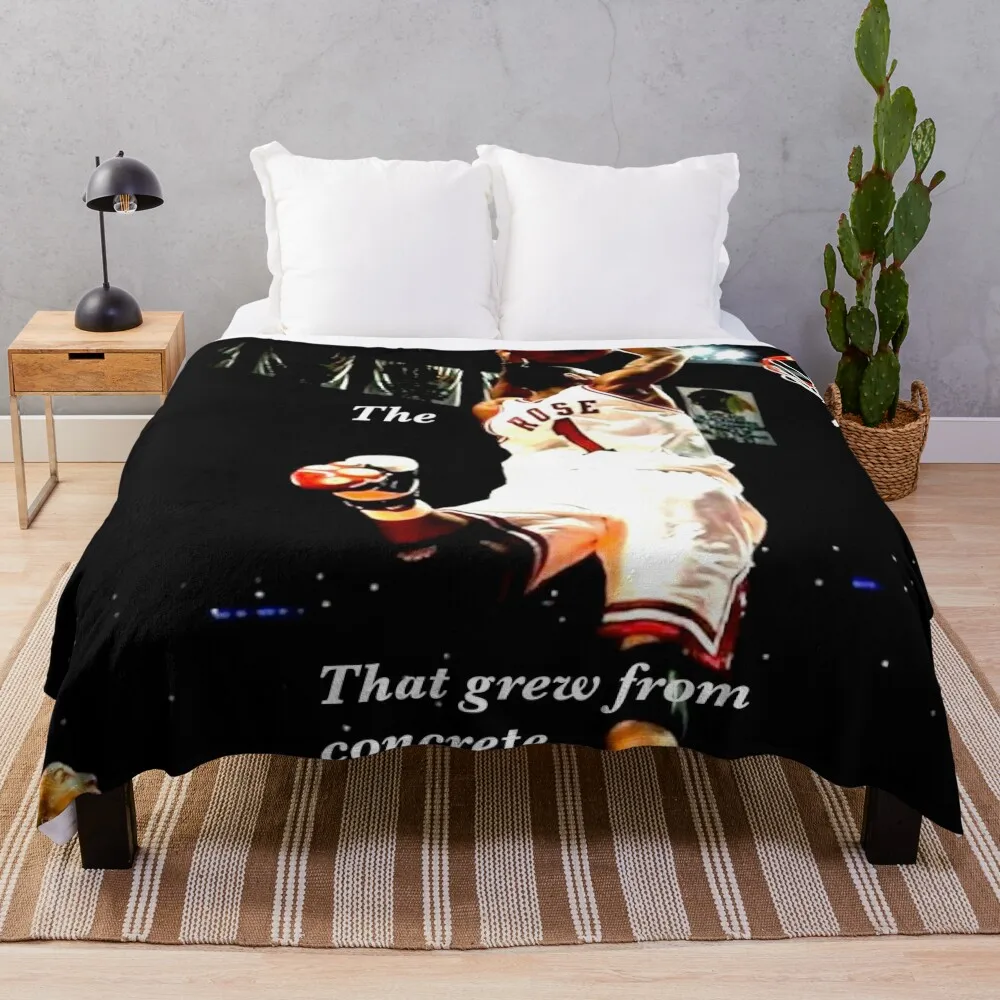 

The rose that grew from concrete Throw Blanket Luxury Brand Blanket Beautiful Blankets For Sofa Cute Blanket