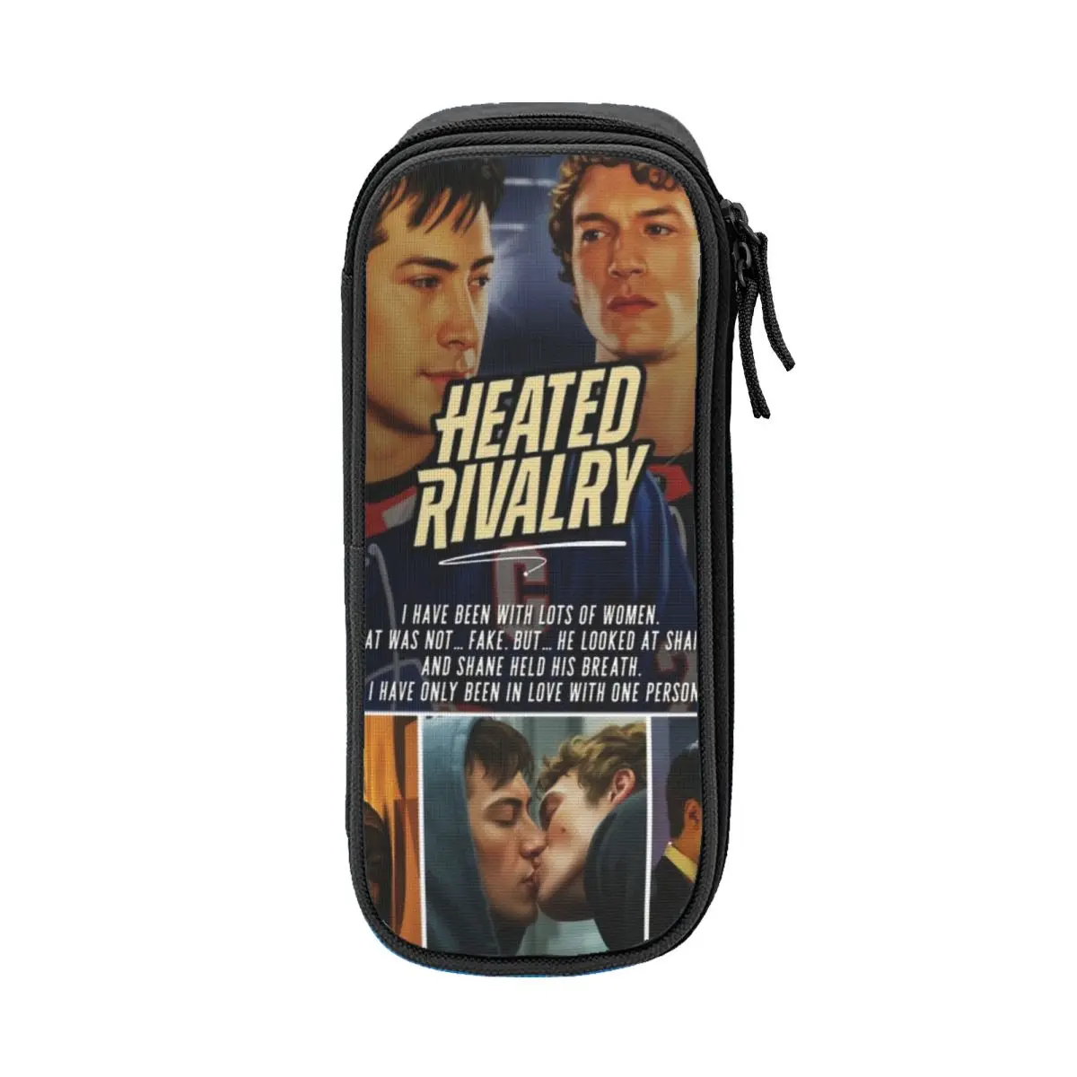 Heated Rivalry Ilya And Shane 연필 케이스 연필 상자 학생용 펜 대용량 가방 학교 용품 지퍼 액세서리