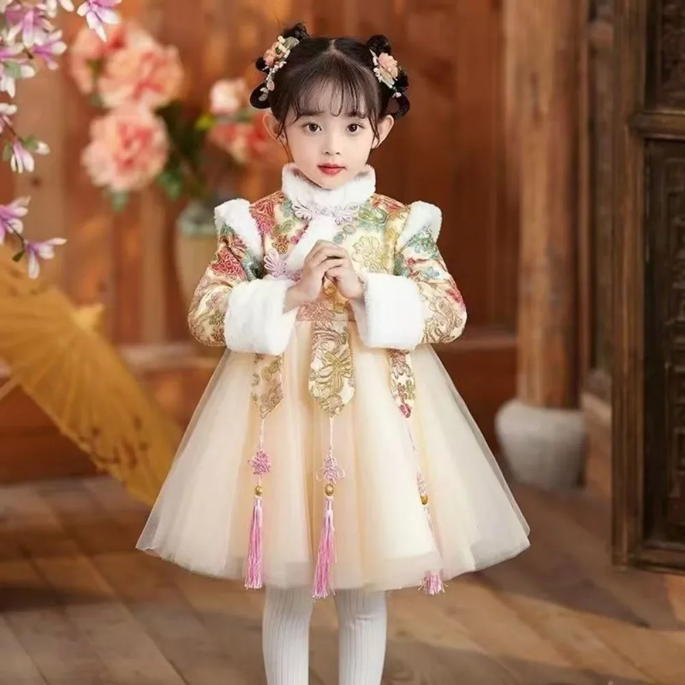 Chinese New Year Dress Girl Hanfu Festival Outfit Retro Chinese