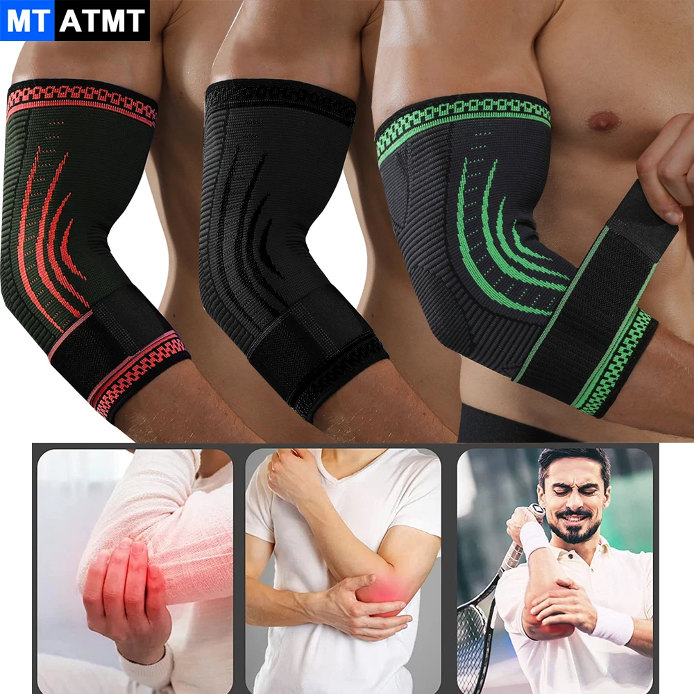 

MTATMT 1Pcs Fitness Elbow Brace Compression Support With Adjustable Strap for Sports tennis elbow, tendonitis, epicondyt elbow