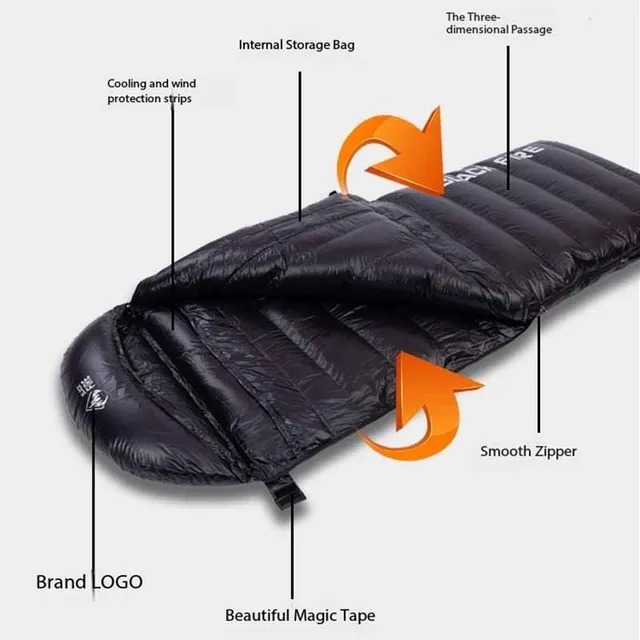 600g Goose Down Envelope Sleeping Bag 1