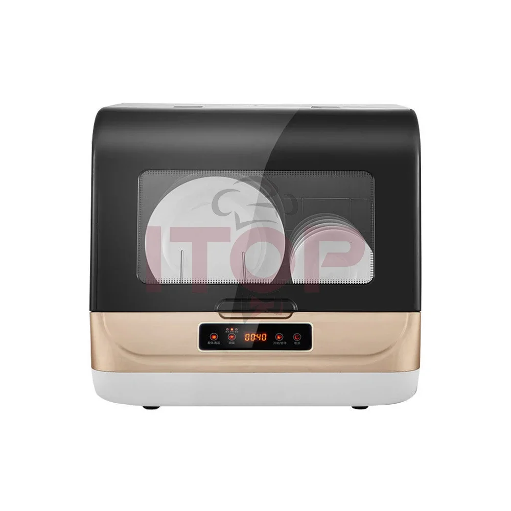 ITOP Standard 5 Sets Lavaplatos White Gold Automatic Compact Tabletop Dishwasher Restaurant Hotel Kitchen Dish Washer 2