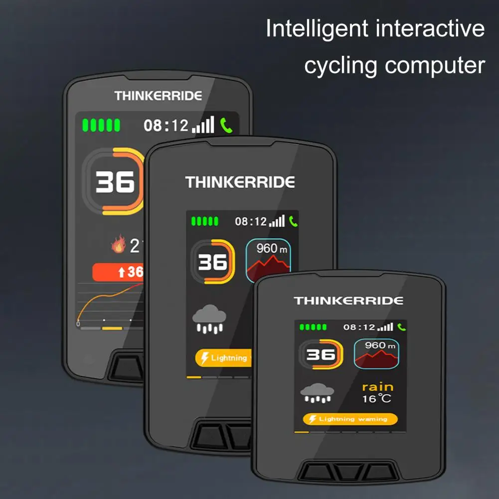 Cronometro Di Navigazione Per Bici Cronometro Intelligente Ipx6 Impermeabile Bluetooth-Compatibile Chiamata Vocale Mtb Computer Ciclismo Speedometro'