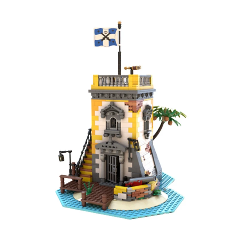 

MOC Pirate Series Forbidden Island Pirate Barracuda Bay Building Blocks Set Assemble Model Idea Toys For Children Birthday Gifts