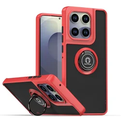 Shockproof Armor Case with Magnetic Holder Ring Cover - Motorola Edge 60 Fusion (QY - Red)