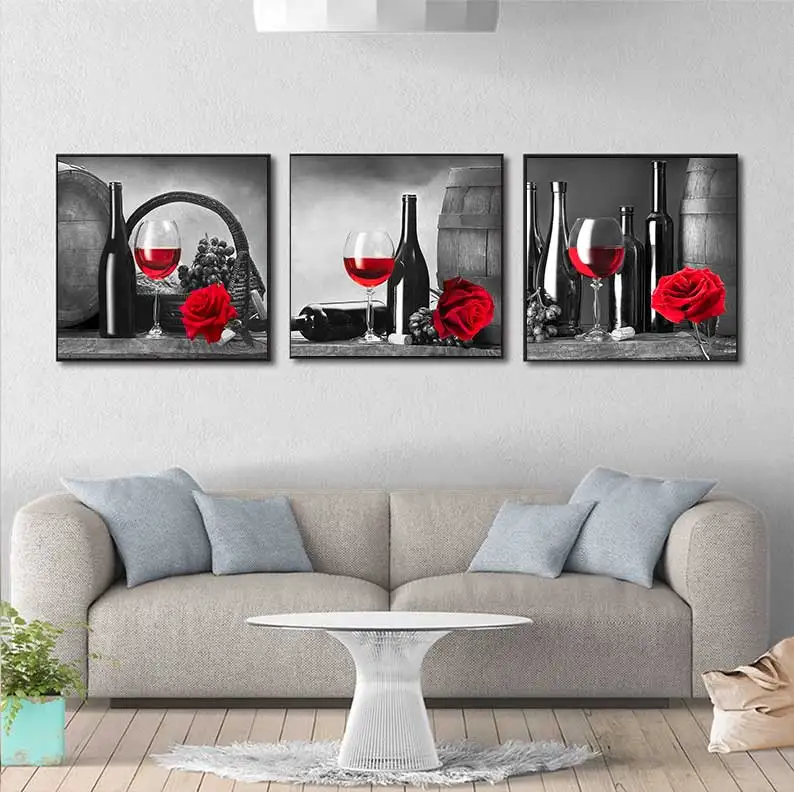 Wine Glass Canvas Art 5