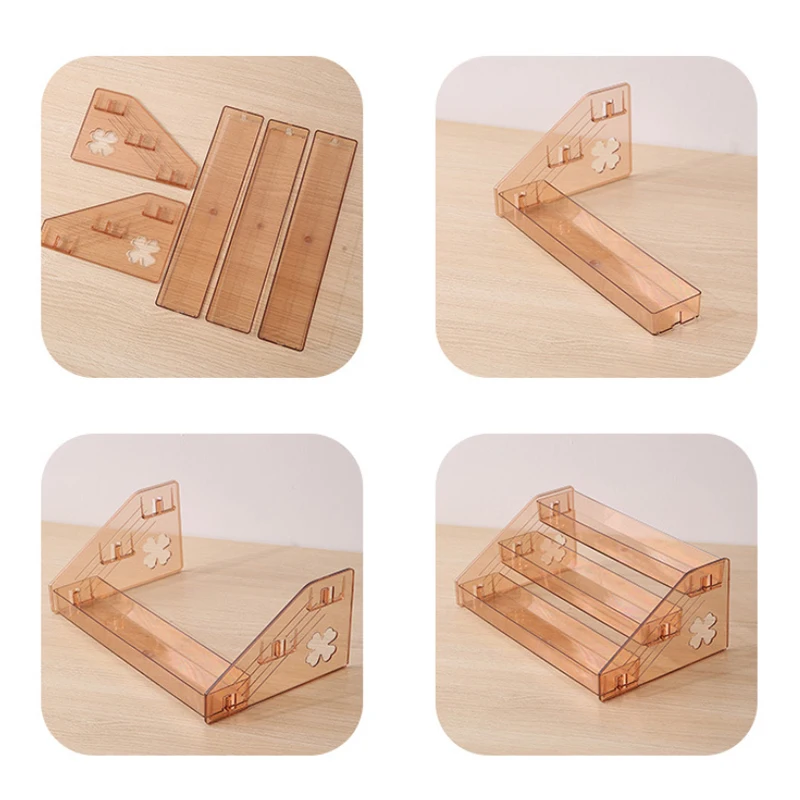 Plastics 3 Layers Nail Polish Display Stand Cosmetic Display Rack Holder High-Capacity Essential Oil Bottle Organizer Storage