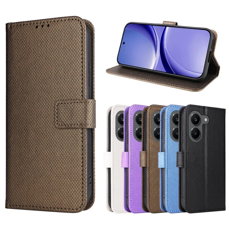 Elegant Leather Wristlet Wallet Case with Card Slots and Flip Cover