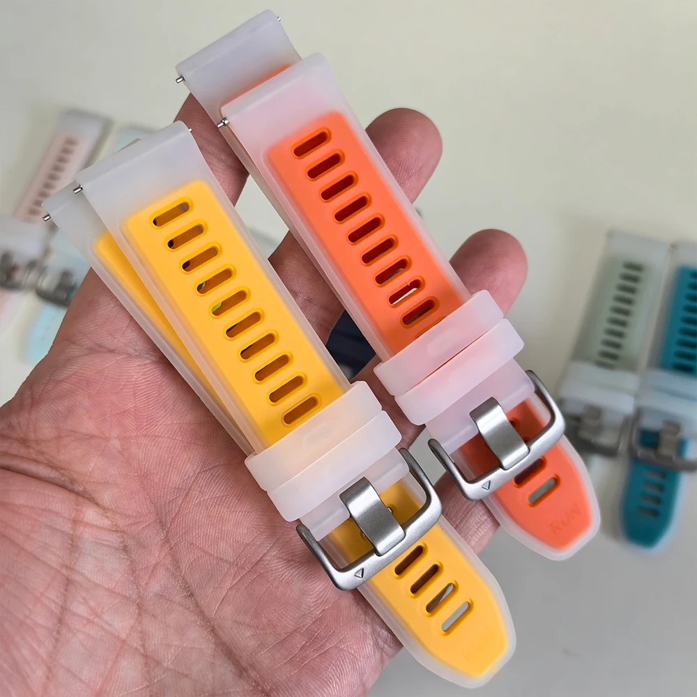 Translucent Silicone Smartwatch Strap - Multiple Width Options