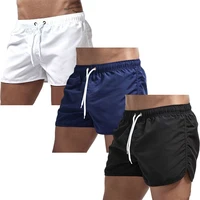 3 Pack Men's Beach Shorts Summer Casual Fashion Board Shorts for Man Running Cycling Fitness Shorts Gym Athletic Short Pants 1