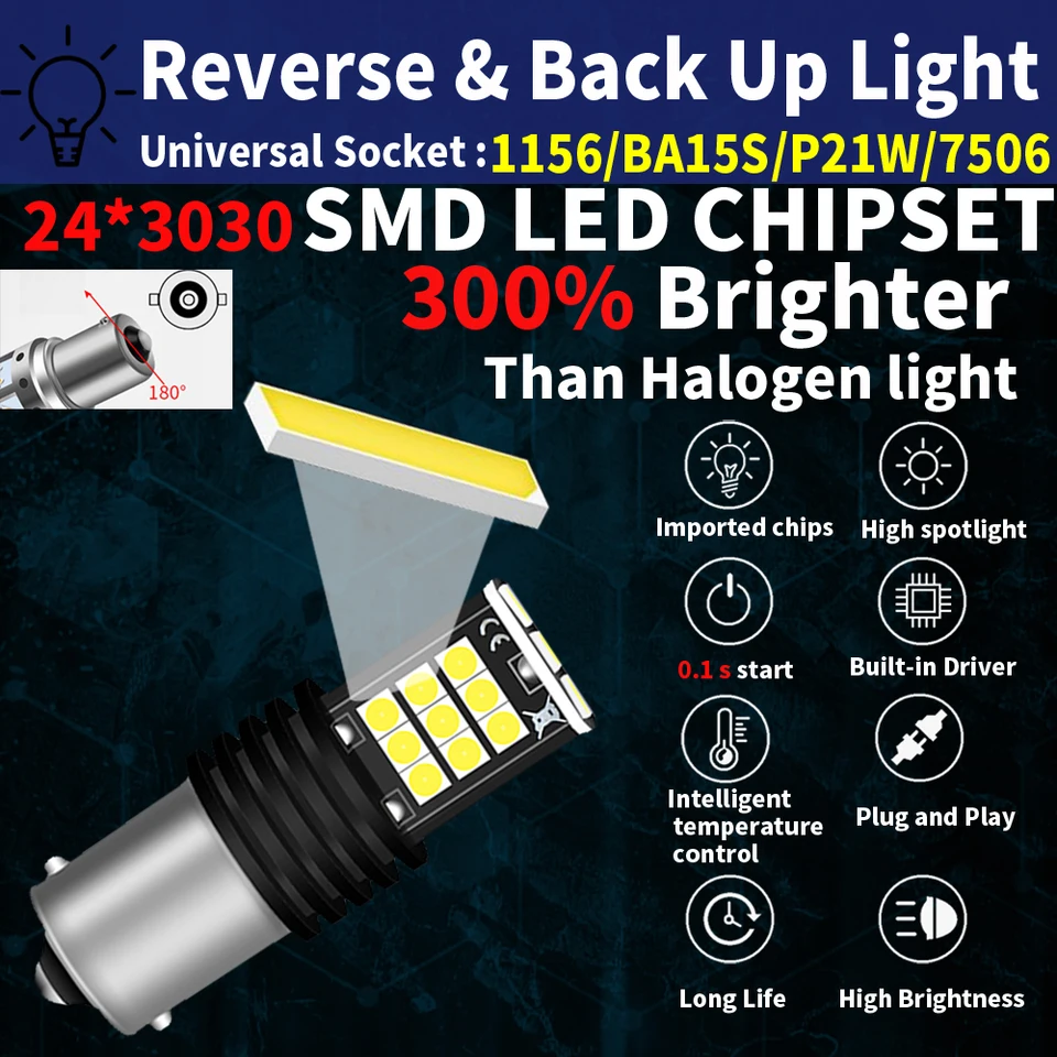 1156 7506 LED ����Ʈ ĵ����, ������ �÷��� ����, ���� ���õ� ���� ����, Ǫ�� 206 307 5008 508 107 407 308 SW, P21W, BA15S, 12V, 2 ��