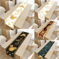 Ramadan Kareem Table Runner Eid Mubarak Decor 2025 for Home Ramadan Mubarak Islamic Muslim Party Eid Al-Fitr Gifts Ramadan Decor 1