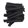 21" Disposable Bouffant Caps 100PCS Stretch Net Hair Head Covers for Cooking Food Service Kitchen Home Salon Spa Catering Black 4