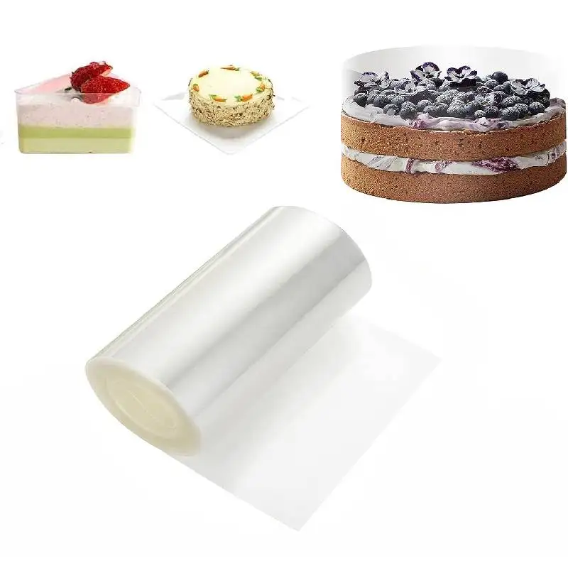 6/8cm Cake Collars Transparent Cake Rolls DIY Acetate Sheet Cake