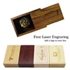1pcs Free Laser Engraving Wooden Box With Sliding Top Storage Box for Necklace Ring Jewelry Or USB Free Printing Custom Wood Box 1