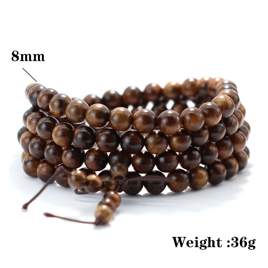 Natural Wooden Bracelet For Men Meditation Healing