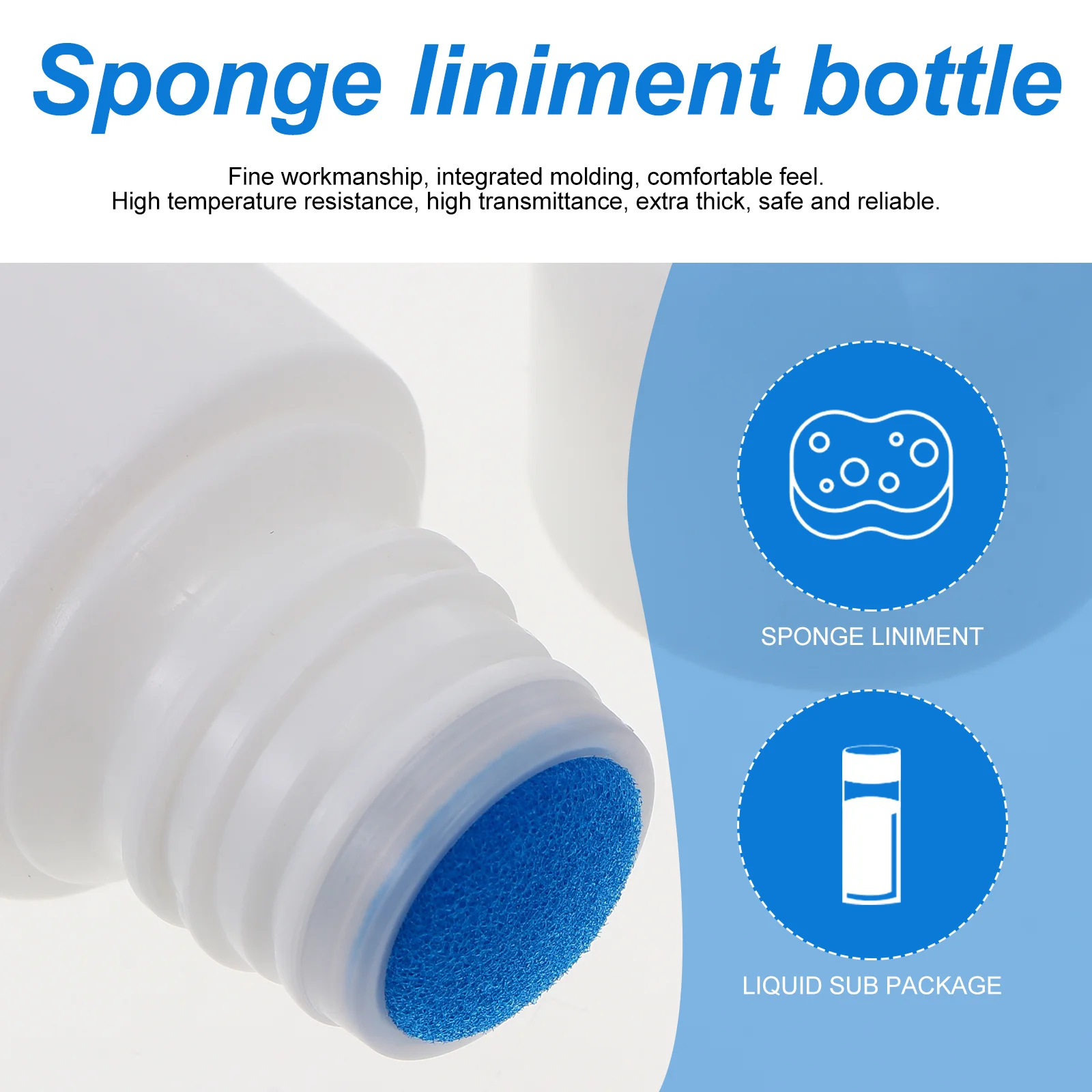 8 Pcs Sponge Liniment Bottle Sponges Small Applicator Bottles Empty Liquid Bubble Cleanser Sub Packaging