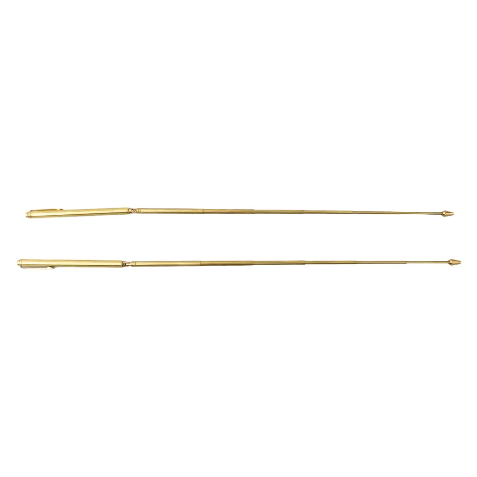 2Pcs 99.9% Pure Copper Metal Detector Rod Water Witching Portable Dragon Seeking Tool Dowsing Rod + Pendulum Pendant 6
