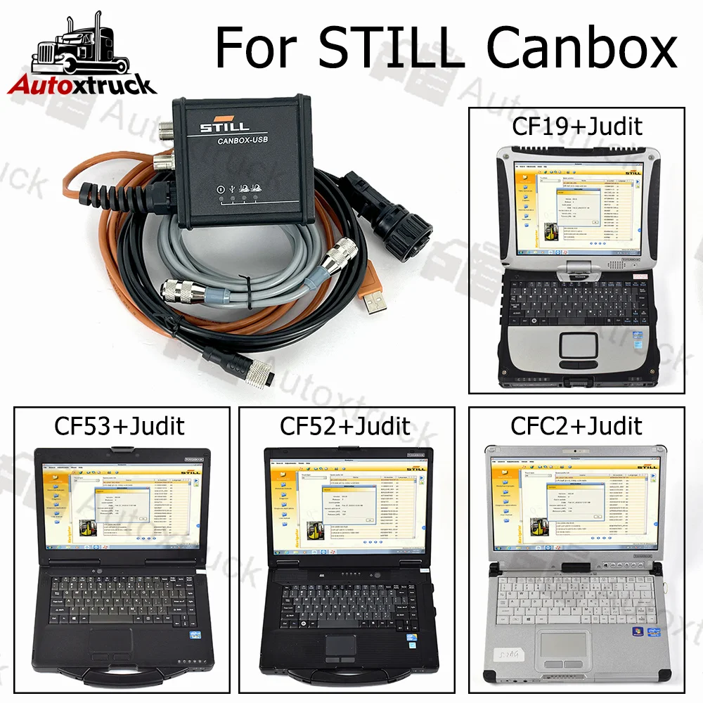 

Original For Still CANBOX 2 50983605400 Canbox Diagnostic Cable Box Can Bus Line Still Forklift Diagnosis Tool CF52 CF53 Laptop