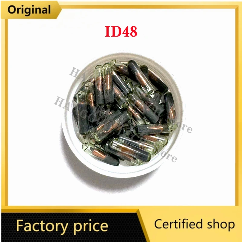 5-10 teile/los original id48 id 48 transponder chip autos chl üssel chip blank oem für auto transponder chip glas id 48 entsperren chip