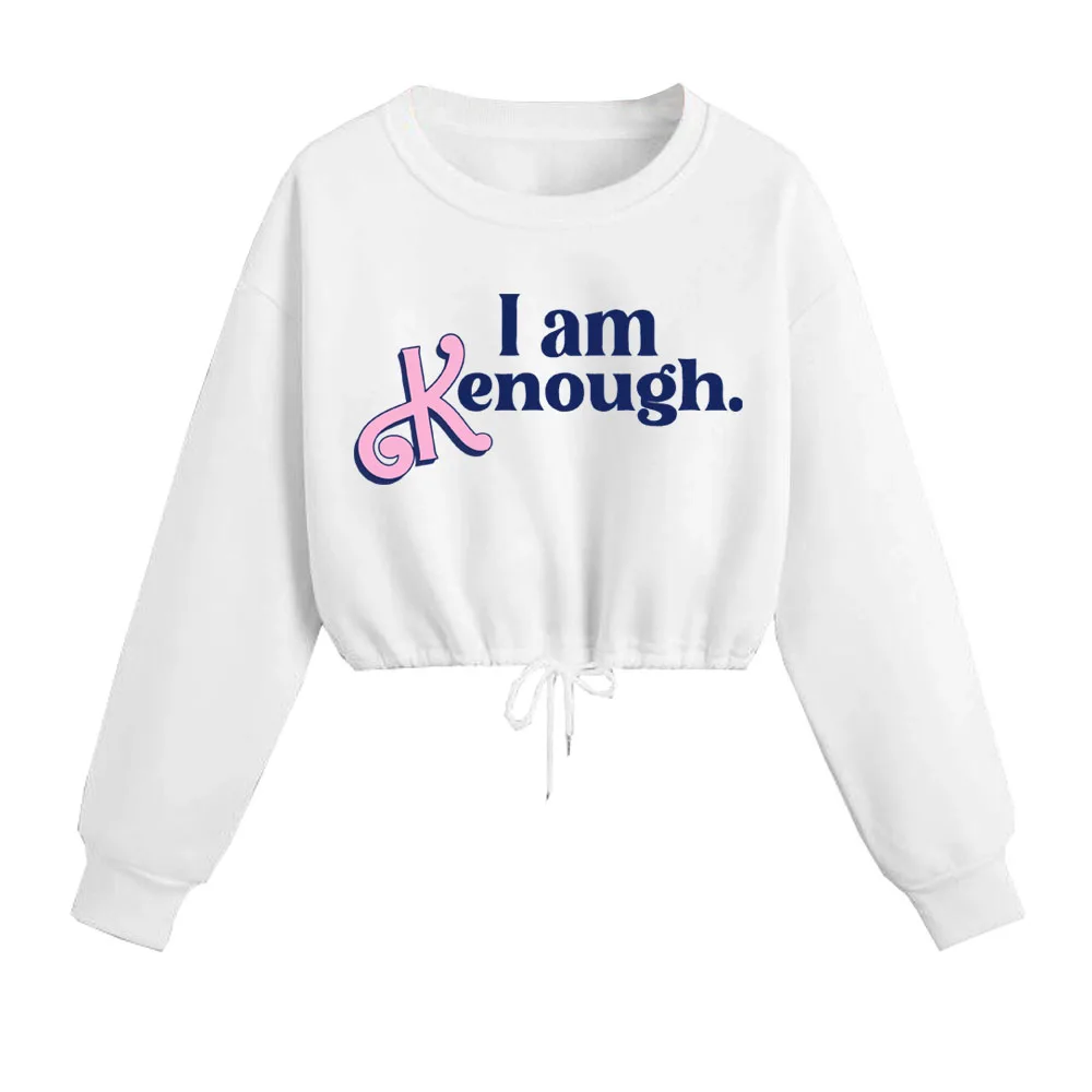 

I Am Enough Crop Sweathsirt Woman Kwaii Girls Fashion Shirts I Am Kenough Hoodie