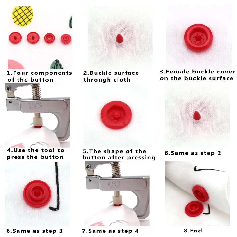 Free shipping 100s sets KAM  B5 Black  matt color snap button for sewing baby  scrub color beautity plastic fastener snap button 4