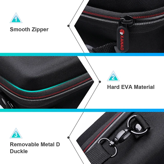 XANAD EVA Hard Case for Sony ZVE 10 Camera Fits Vlogger Accessory Kit Tripod and Microphone Carrying Storage Bag(only bag) 2