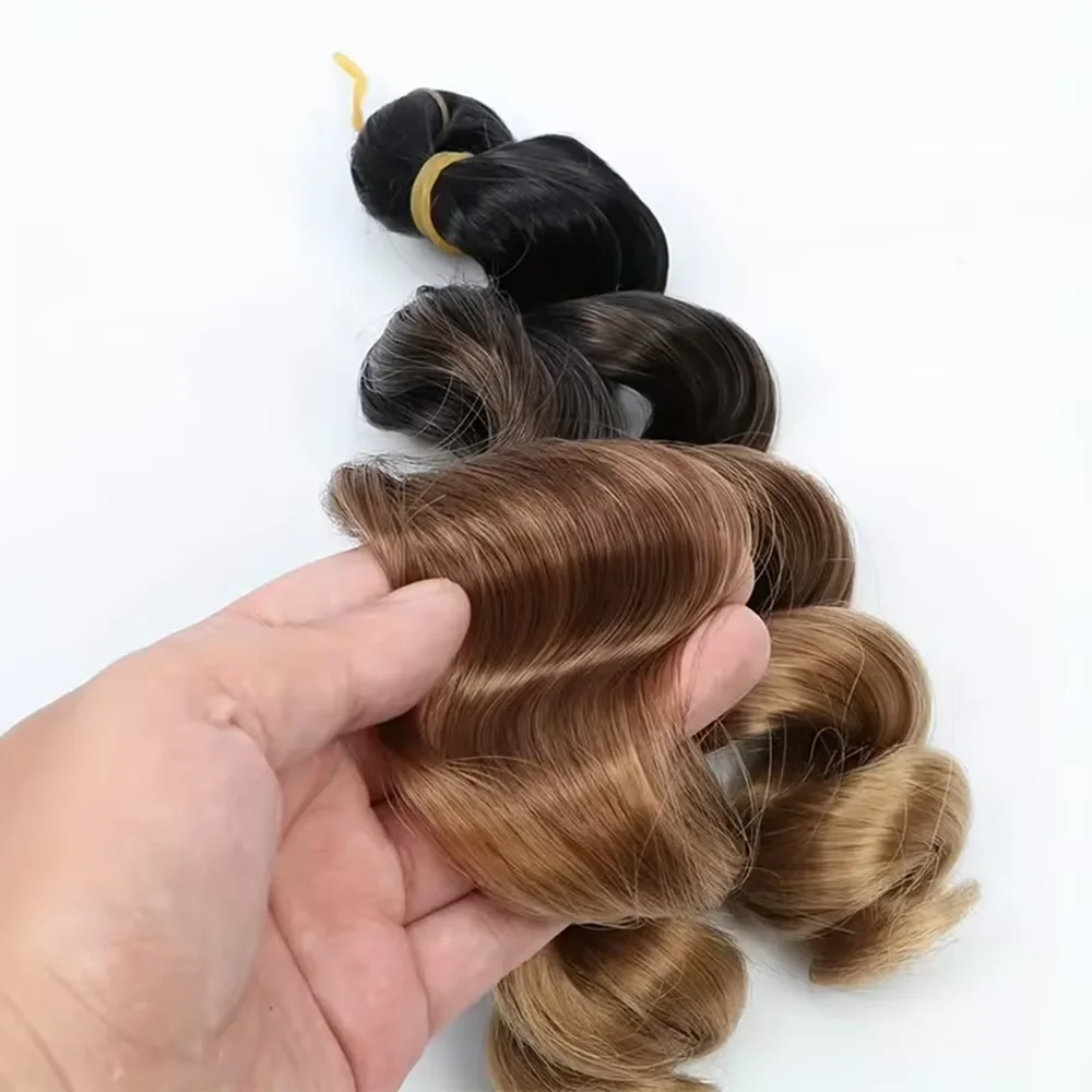 12inch Synthetic French Loose Curl Crochet Hair Extensions Loose Wave Braids Hair Curly Crochet Braids Hairpieces For Women 5