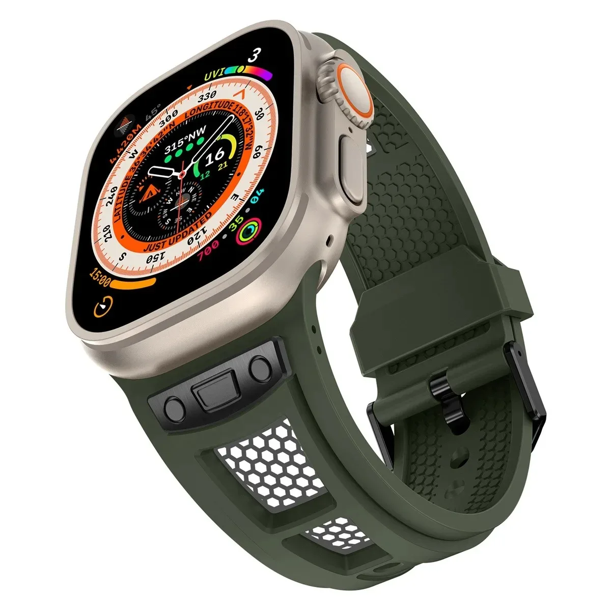 Uhrenarmband für iWatch 42/44/45/49 mm, modisches Metallarmband für die Uhrenserie Ultra2 Se 9/8/7/6/5/4/3/2/1_voghion.com