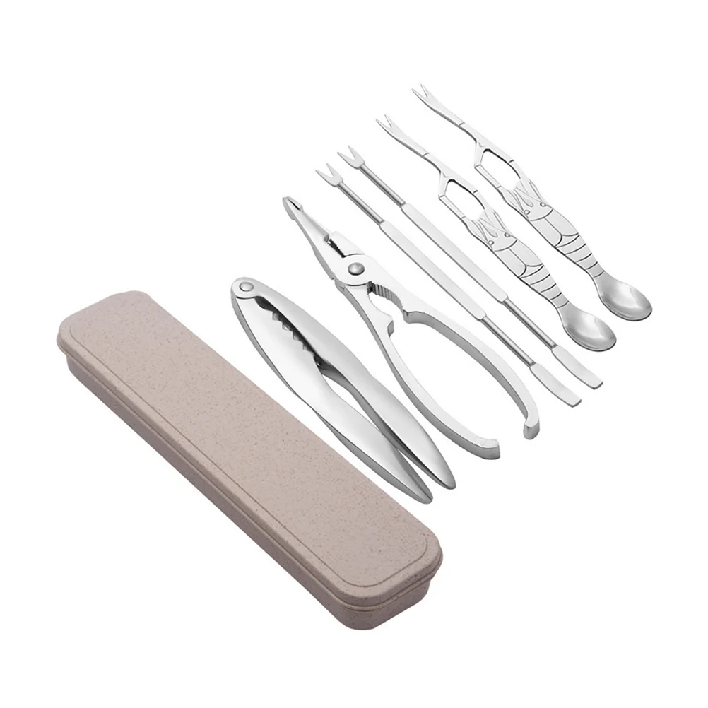 

Crab Claw Tool Set Lobster Clamp Forks Heavy Duty Bag Nut Zinc Alloy Shears