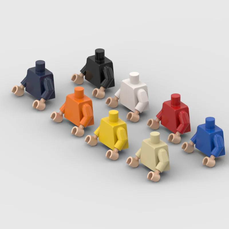 *Figur Torso+Arm+Hände* 20-teilig DIY-Erleuchtungsblock Ziegel Teilenummer. Kompatibel mit anderen Baugruppenpartikeln