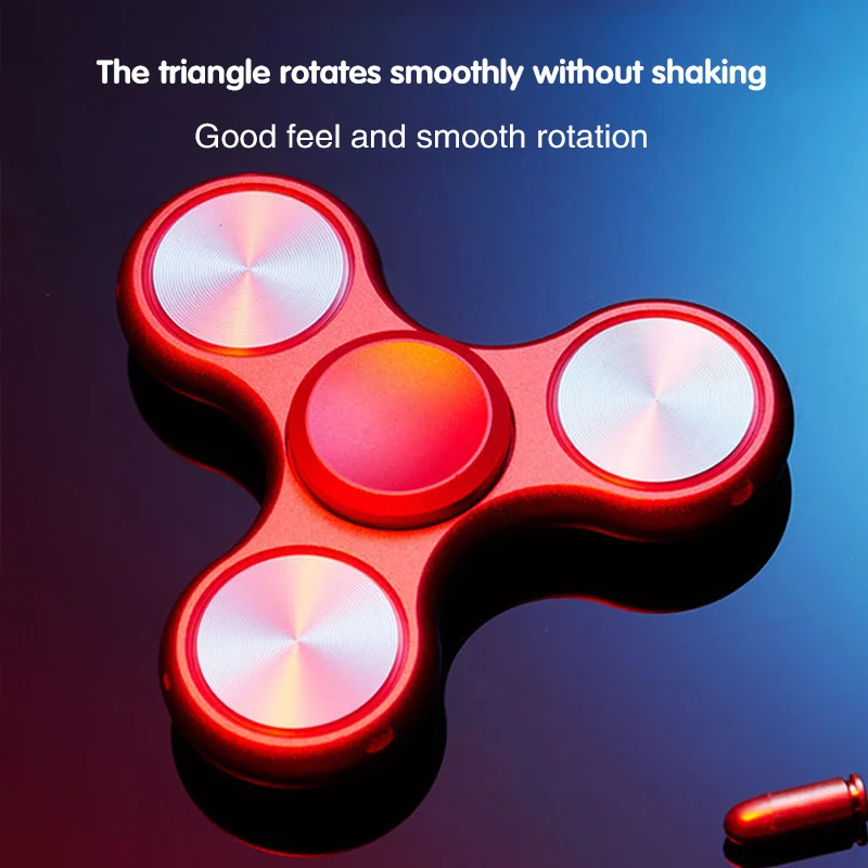 

Roating Fidget Spinner Toys Fingertip Top Adults Anti Stress Metal Hand Spinner Toy ADHD Sensory Fidget Toy Kids Gift