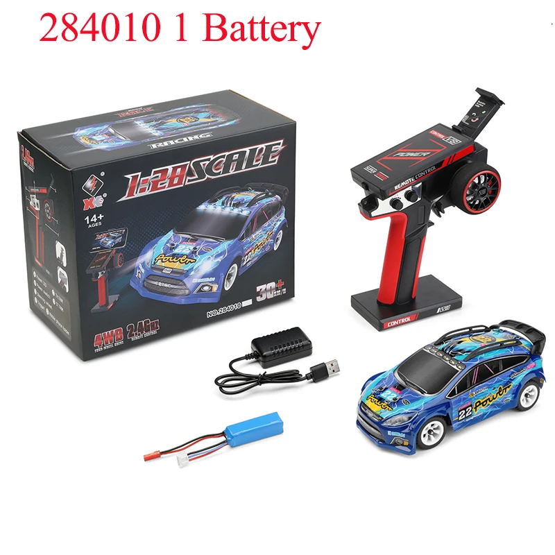 Wltoys-大人用の高速オフロードカー,メタルシャーシ,LEDライト,1
