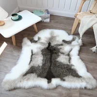 Faux Reindeer Fur Carpet Rug Plush Chair Cushion Sofa Cover Imitation Animal Leather Christmas Gift 1