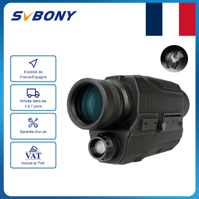 SVBONY-Lunettes de vision nocturne 5x32, lunette de chasse monoculaire  numérique infrarouge avec carte TF 8G pour la sécurité de chasse et le  camping - AliExpress