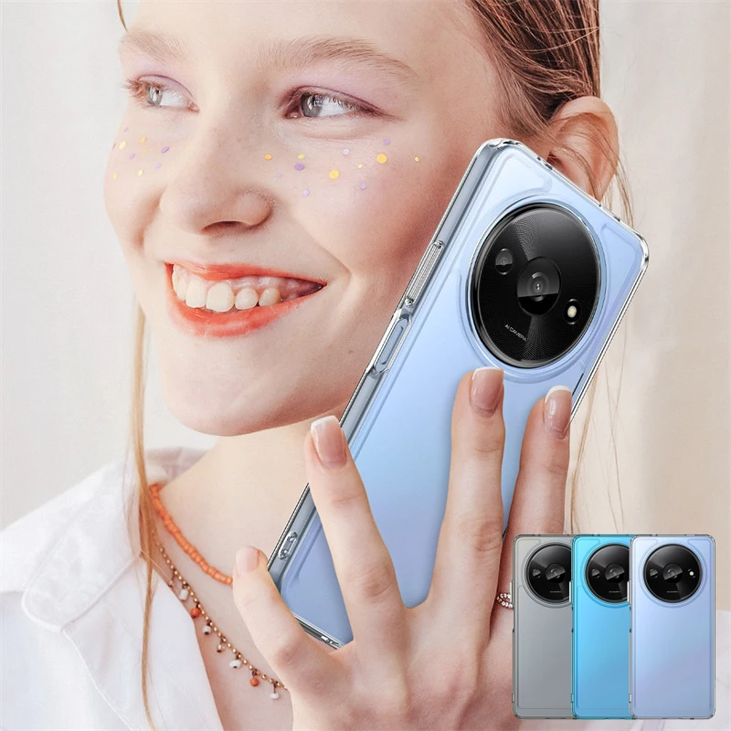 Per Xiaomi Redmi A3 Custodia Xiaomi Redmi A3 Tpu Trasparente Cover Per Telefono Color Caramella Custodia In Silicone Antiurto Per Xiaomi Redmi A3