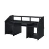 Computer Desks,6-shelf Design Offers Ample Vertical Storage Space,Black Music Desk with Earphone Rack 2