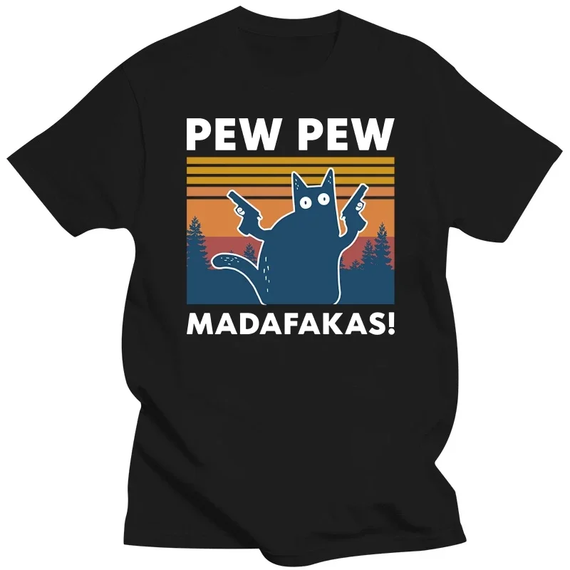 

Мужская одежда Madafakas 100% хлопковая рубашка Новинка забавная кошка Винтажная с круглым вырезом Мужская футболка Юмор Женский Топ Футболка подарок Хумо