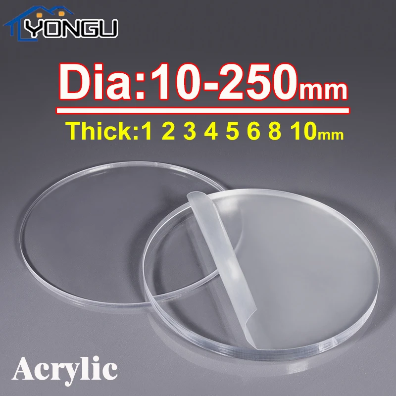 3 lastre acriliche trasparenti in plexiglass da 29.7 x 21cm, spessore 2