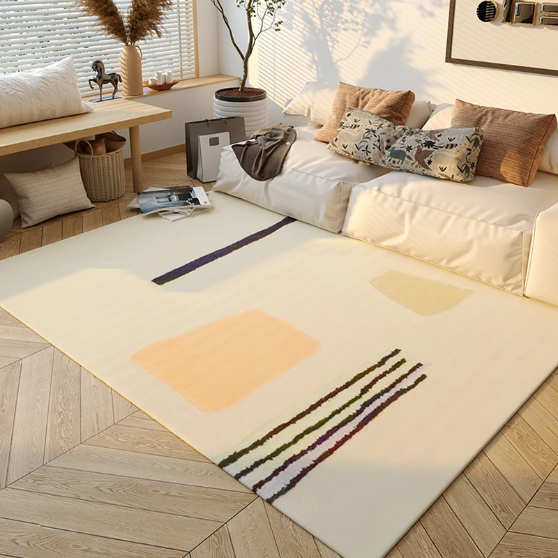 

Nordic Style Rugs for Bedroom Minimalist Living Room Decoration Plush Carpet Fluffy Soft Baby Crawling Mat Home Non-slip Rug