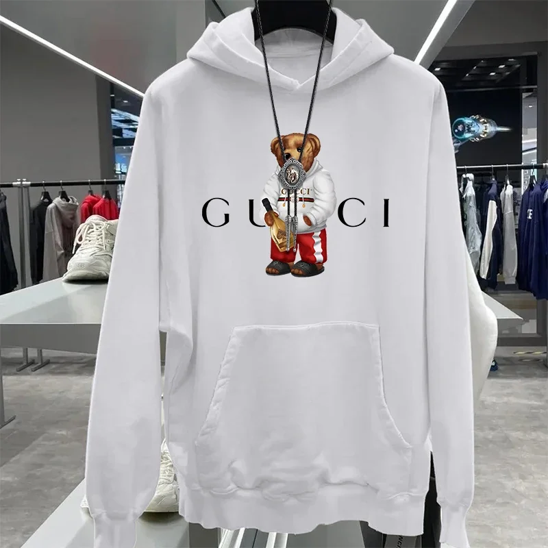 

Men's High Quality Hoodies Fleece Hooded Sweaatshirt Retro Pullover Winter Warm Clothing Y2K Style Top Fashion Sweater for Women