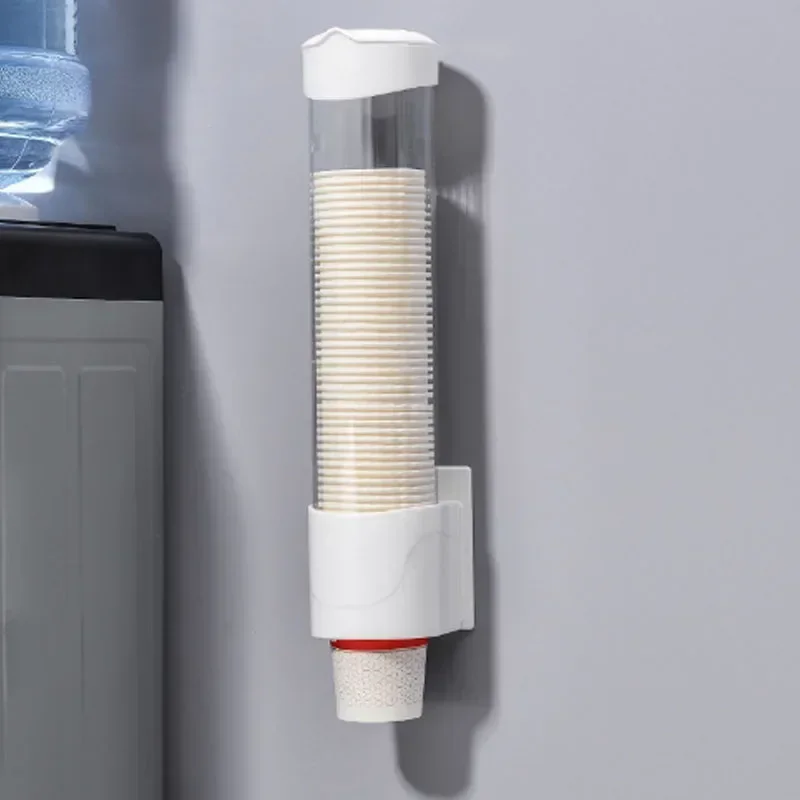 Paper Cup Dispenser Cup Storage Holder Disposable Paper Cups Dispenser Plastic Cup Holder for Water Dispenser Wall Mounted Automatic