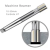10-50mm Carbide H7 Machine Reamer Taper Shank Extended Blade Rotary Tool Inlaid Chucking Metal YG8 Hole Expansion High Precision 1